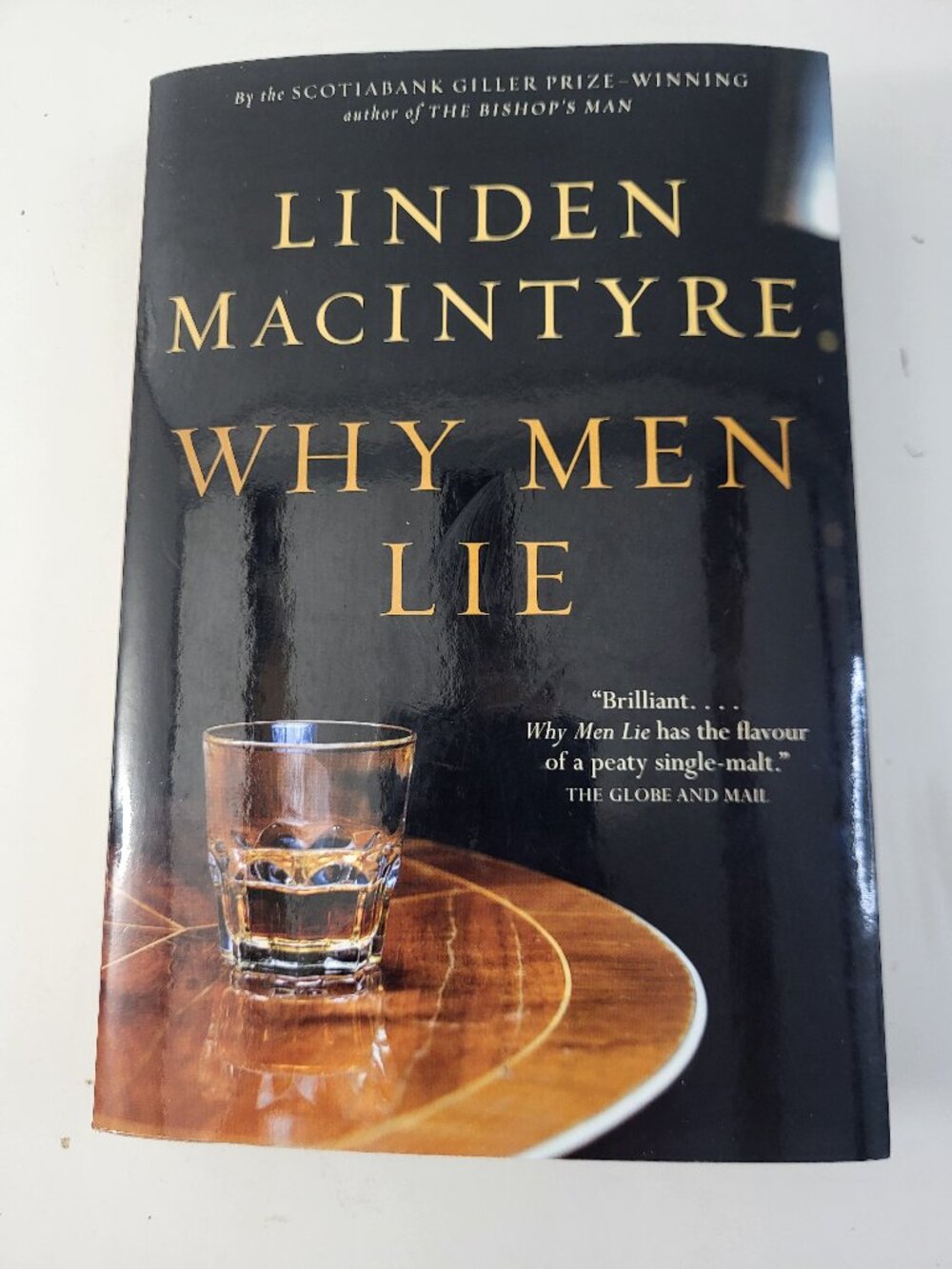 Linden MacIntyre Why Men Lie Paperback | Giller Prize Winner | Canadian Fiction